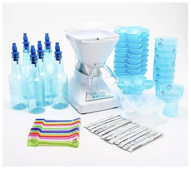 Little Snowie MAX Shaved Ice Machine with 12 Flavor Packs & Accessories